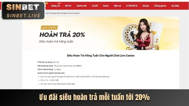 Hình ảnh thưởng nạp lại hàng tuần cho người chơi xổ số tại EE88